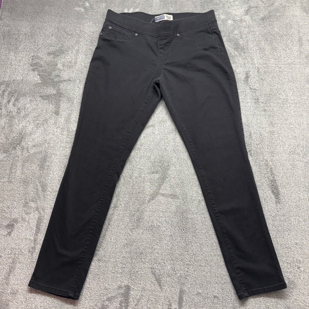 Signature by Levi Strauss & Co Skinny Jeans Women 12 M Black Excellent Mid Rise